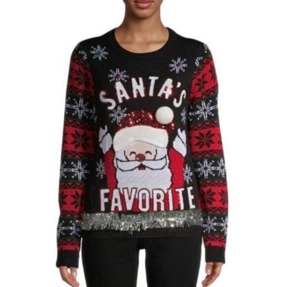 No Boundaries Tacky Christmas Sweater - Picture 1 of 11